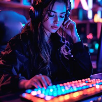 gamer nő